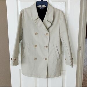 Lands' End Women's Double Breasted Trench Coat SZ S